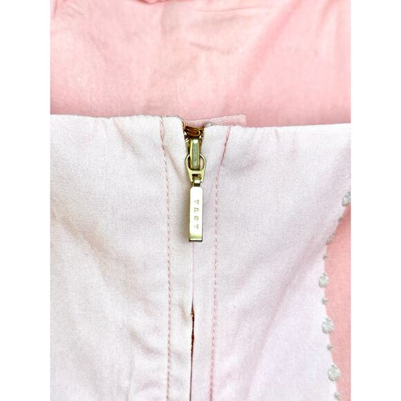 NWT Agua By Agua Bendita Joyeria Platino Mini Jewel-Embellished Dress Pink Large - Picture 7 of 8